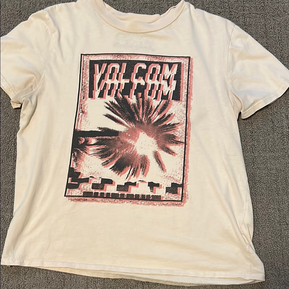 Volcom womens Cream Graphic T-Shirt